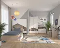 Gyerek szoba tölgy, fehér a Shelter alkatrészkínálatában