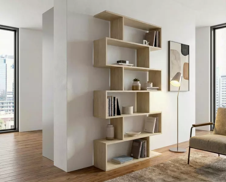 Design polc Press Alta tölgyfa nagy