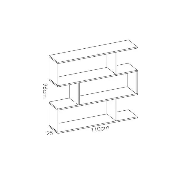 Design polc Press Baja fehér kicsi