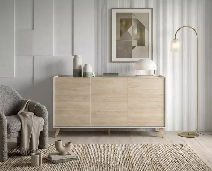 Design komód Ness fehér