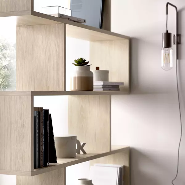Design polc Press Alta tölgyfa nagy