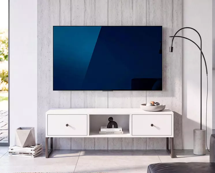 Line fehér TV-szekrény