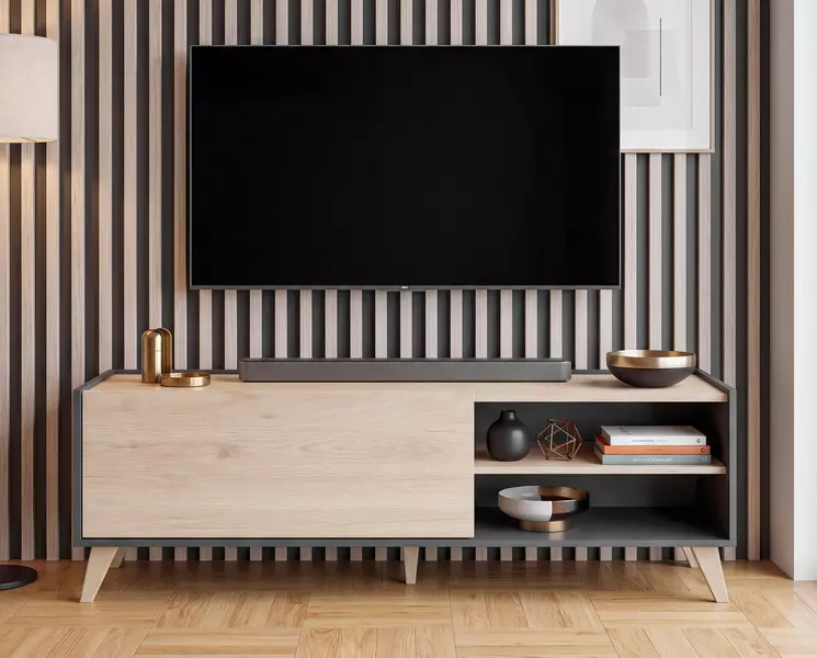 Design TV asztal Ness grafit