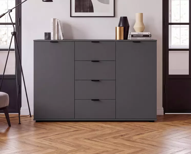 Amali fehér multifunkcionális fiókos szekrény